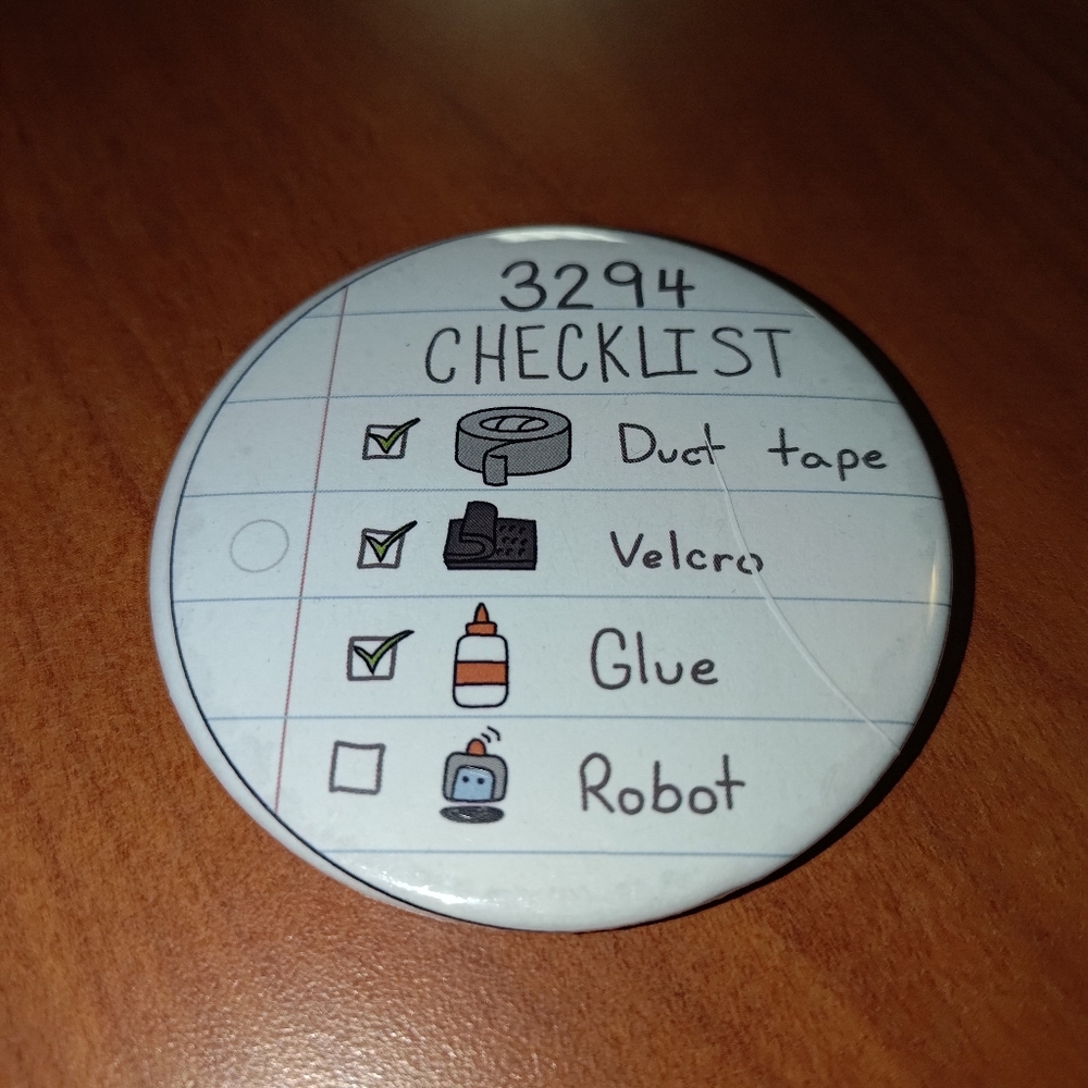 3294 Checklist Metal Pin
